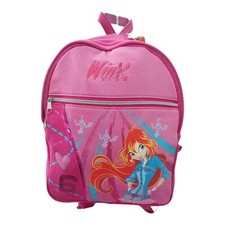 Zaino Asilo Scuola Winx Club Bloom – 30 cm, Rosa Glitterato, Comodo e Leggero