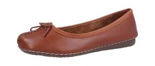 Clarks ballerina/slip da donna Freckle Ice DARK TAN LEA (marrone) 203529304