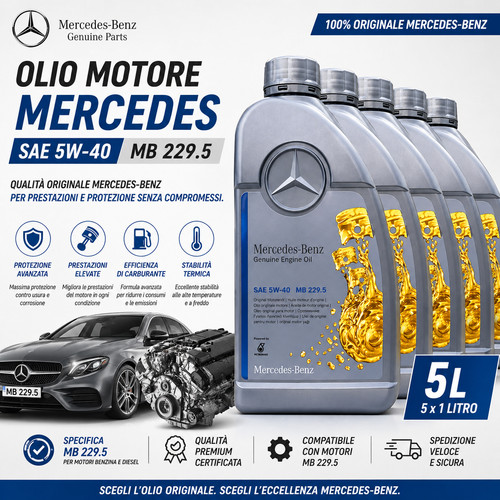 Olio motore mercedes 5w40 - olio,