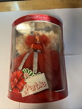 Barbie bambola Happy Holidays vintage 1988 prima edizione speciale Mattel 1703 nuova con scatola