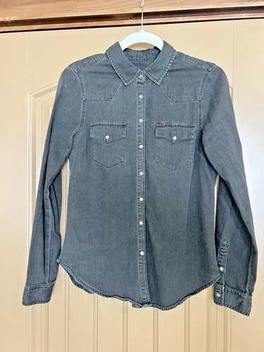 Camicia western donna denim
