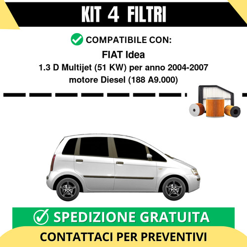 Kit filtri risparmio - 4, per