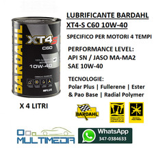 4 LITRI OLIO MOTORE MOTO 4