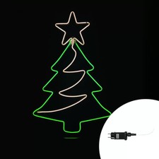 Albero di Natale luminoso da 60cm Led Neon Flex da esterno Wisdom