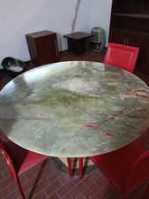 tavolo con piano in marmo