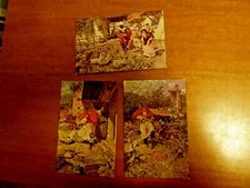 TRE ANTICHE CARTOLINE DI RICCARDO PELLEGRINI - LE MASCHERE