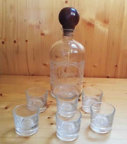 Set vintage liquore bottiglia - set,