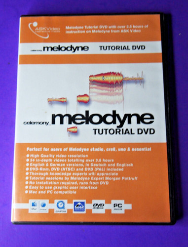 Ask video melodyne dvd - dvd, working