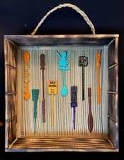 TIKI Tazza Bar SWIZZLE STICK COLLECTION Appendibile Beachcomber Espositore Cassa KAHIKI