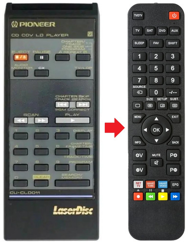 Telecomando adatto per pioneer - adatto,