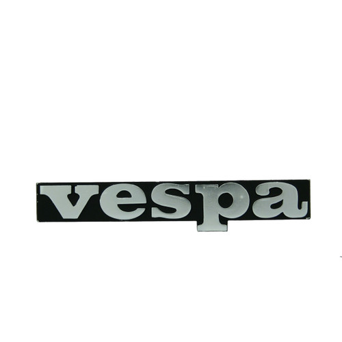 Targa emblema vespa scritta - targa, "vespa"