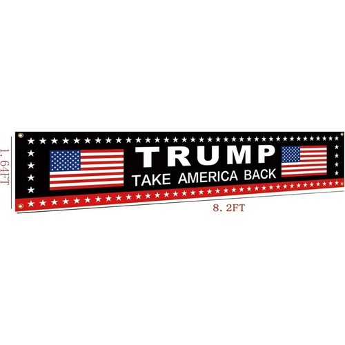 Trump fence banner take - banner,