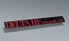 TARGHETTA RESINATA LANCIA DELTA INTEGRALE 16v | 23x2,8 cm