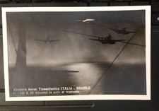 crociera aerea transatlantica italia brasile S.55 IN VOLO AL TRAMONTO FP BN ED.A
