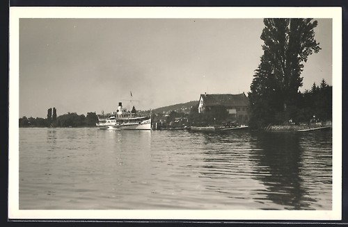 Cartolina erlenbach piroscafo - cartolina, erlenbach,