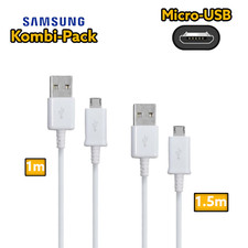 1 m + 1,5 m cavo di ricarica micro USB originale Samsung per Galaxy S3 S4 S5 S6 S7 Edge Mini
