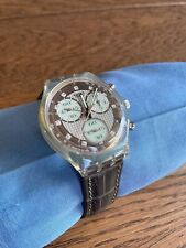 Orologio Swatch anni 90, Mai Indossato, Da Collezione, Chrono, cinturino pelle
