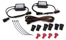 Fendinebbia LED in vetro trasparente con luce diurna per Opel Astra G H OPC Corsa D