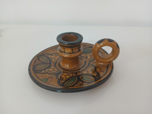 Portacandele bugia ceramica - portacandele,
