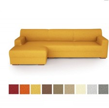 Copridivano elasticizzato con Penisola a destra angolare - Varie misure AA352