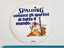 ADESIVO SPALDING SCI STICKER AUTOCOLLANT ADHESIVE VINTAGE 80s ORIGINAL