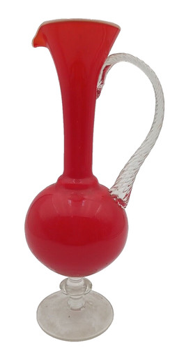 Vaso vetro altezza rosso - vaso,