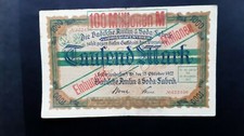K3329c banconota di emergenza Badische Anilin- & Sodafafabrik 100 milioni Mk 1923 Bosch-Krell