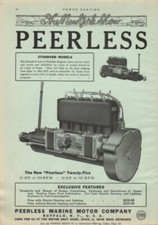 1916 PEERLESS ENGINE MOTORBOAT