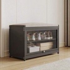 Scarpiera con Seduta Nero 1