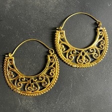 Orecchini Bohemien Cuore Cavo