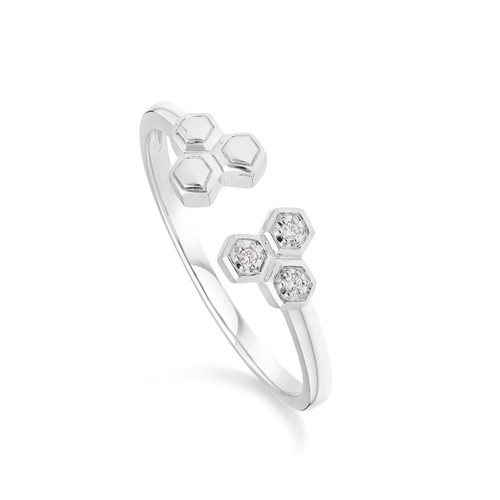 Anello aperto geometrico - aperto,