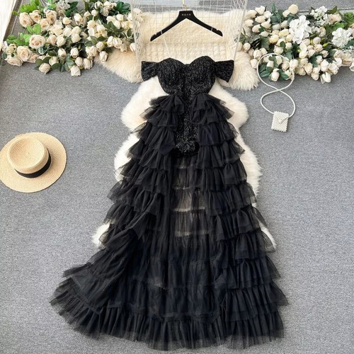 Vestito abito elegante lungo - abito,