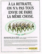 PUBLICITE ADVERTISING 015  2004  LA POSTE   retraite compte SOLESIO DUO