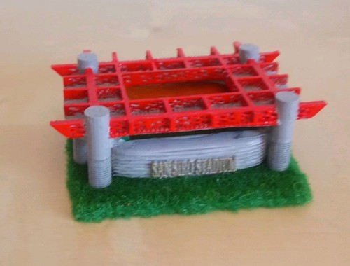 Modellino artigianale stadio - modellino,