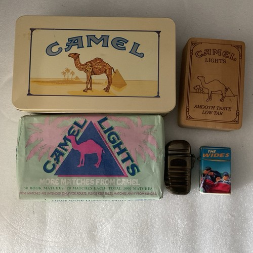 Cammello fiammiferi latta - cammello, e