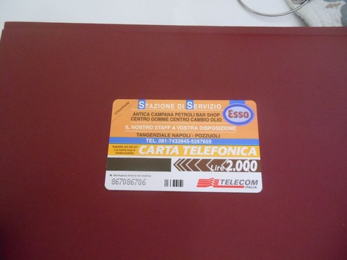 Scheda carta telefonica lire - carta,