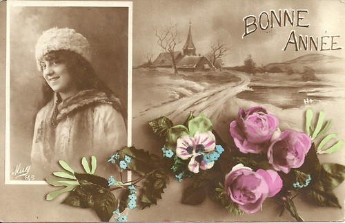 Cartolina buon anno bonne - cartolina,