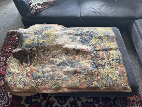 Arazzo francese vintage grande - arazzo,