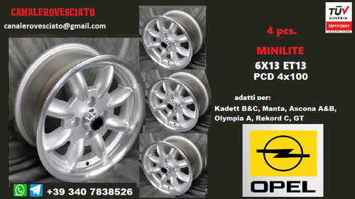 Cerchi minilite 13 4x100 - cerchi,