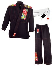 Ju-Sports Bambini Brazilian Jiu-Jitsu Gi Tuta BJJ Kids Nero - Kids Kimono