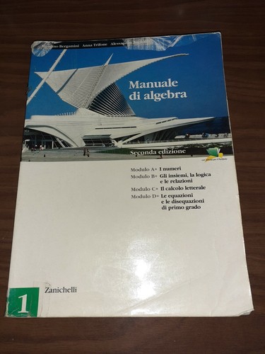 Manuale algebra zanichelli - di,