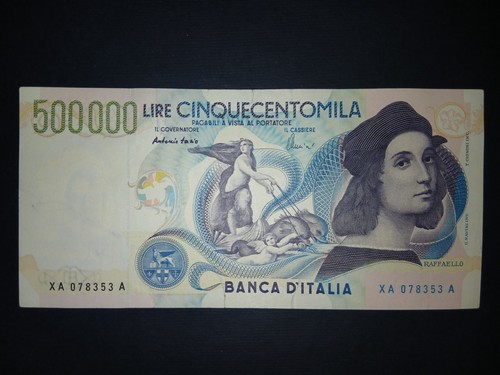 500000 lire raffaello - 500000,