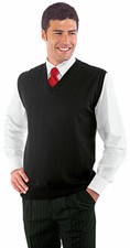 GILET CAMERIERE UNISEX NERO MISTO LANA