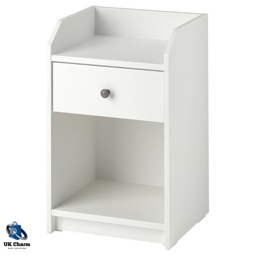 Comodino ikea hauga bianco con - comodino,