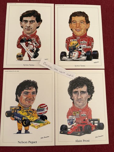 Cartolina ayrton senna - senna, nelson
