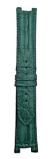 Cinturino Coccodrillo Verde Bosco per Pasha 21/18mm Handmade in Italy