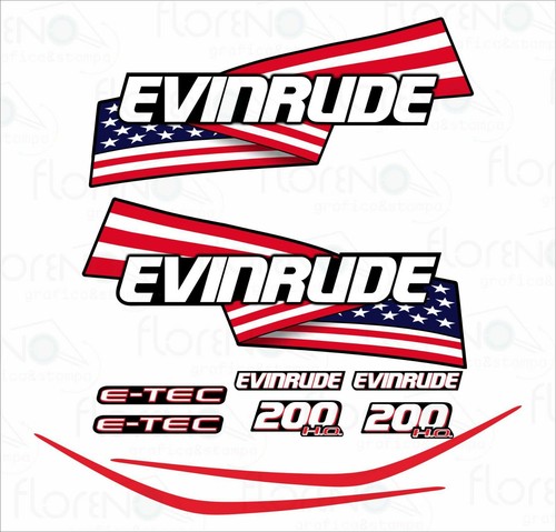 Adesivi evinrude 200 - evinrude, cv