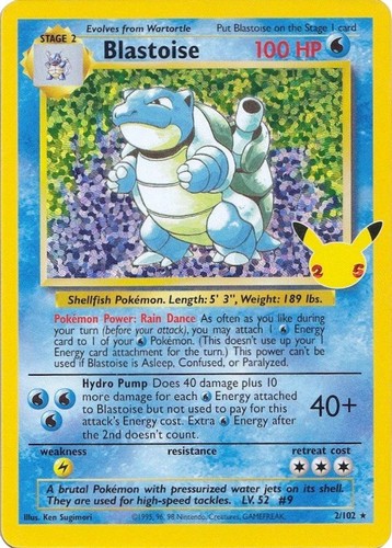 Blastoise 102 pokemon - blastoise, 2/102