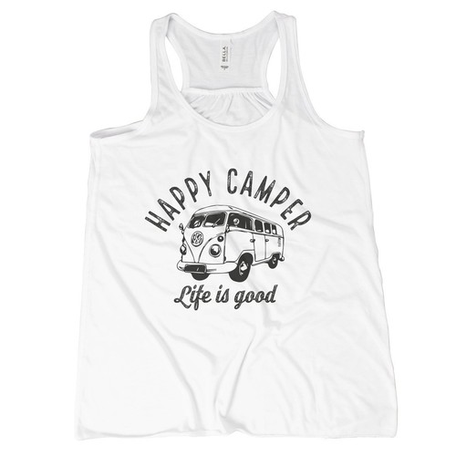Canottiere campeggio happy - da,