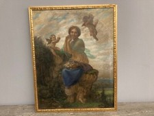 Antico grande dipinto - , liberty